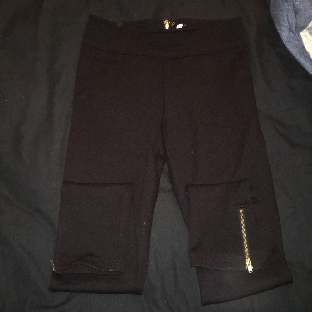 Forever 21 Zip Leggings